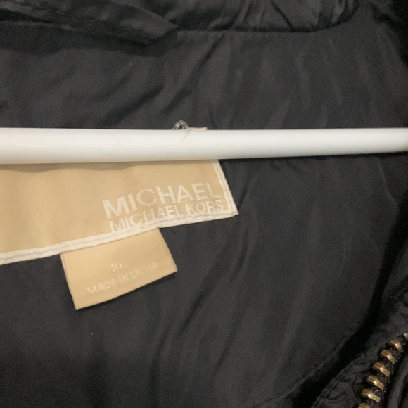 MICHAEL Michael Kors long black puffer coat. Down/ feather filled. XL. - Picture 2 of 6